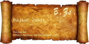 Bajkai Zsolt névjegykártya